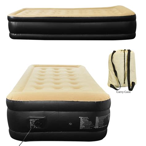 raised airbed with built in pump|inflatable single mattress tesco.